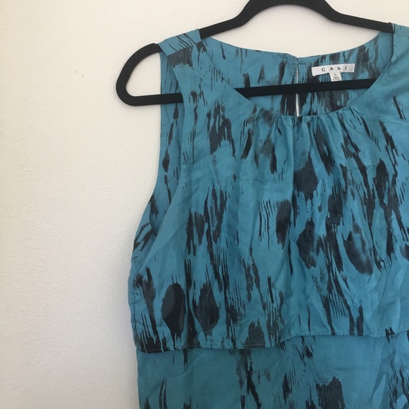 Cabi tie-dye Black and blue shirt - Picture 4 of 5
